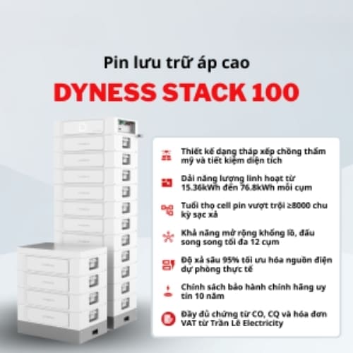 Pin Lưu Trữ Dyness STACK100 Áp Cao